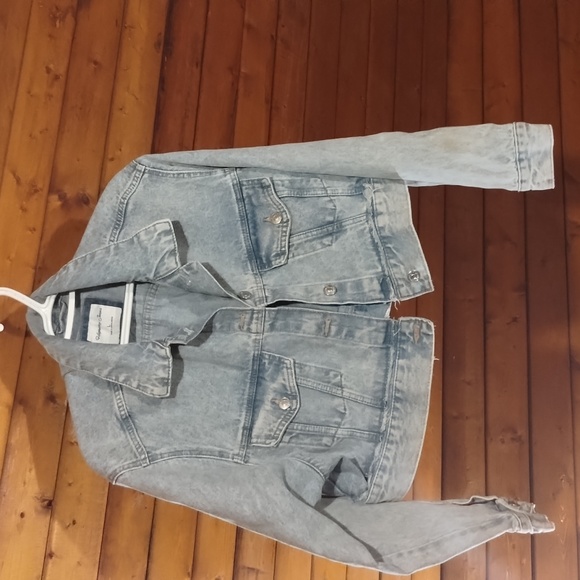 Cute Half Highway Jeans Jacket/Size Large - Picture 1 of 3